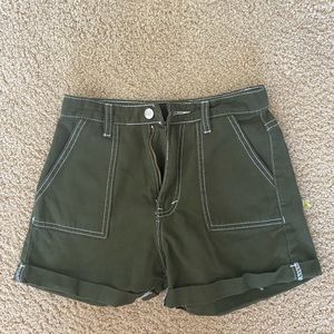 Forest green shorts